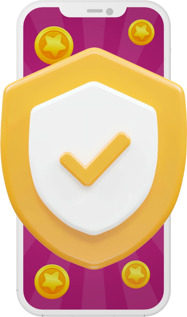 safe and secure transaction icon on mobile